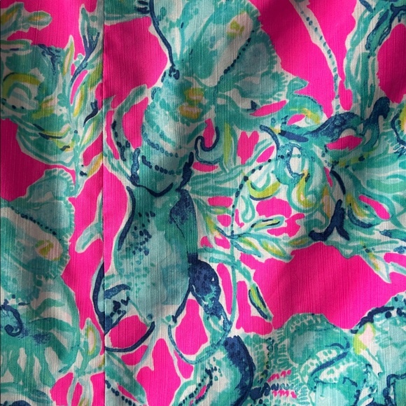 Lilly Pulitzer Brynn strapless lace dress Raz Berry Lobsters in Love size 12 - Picture 4 of 10